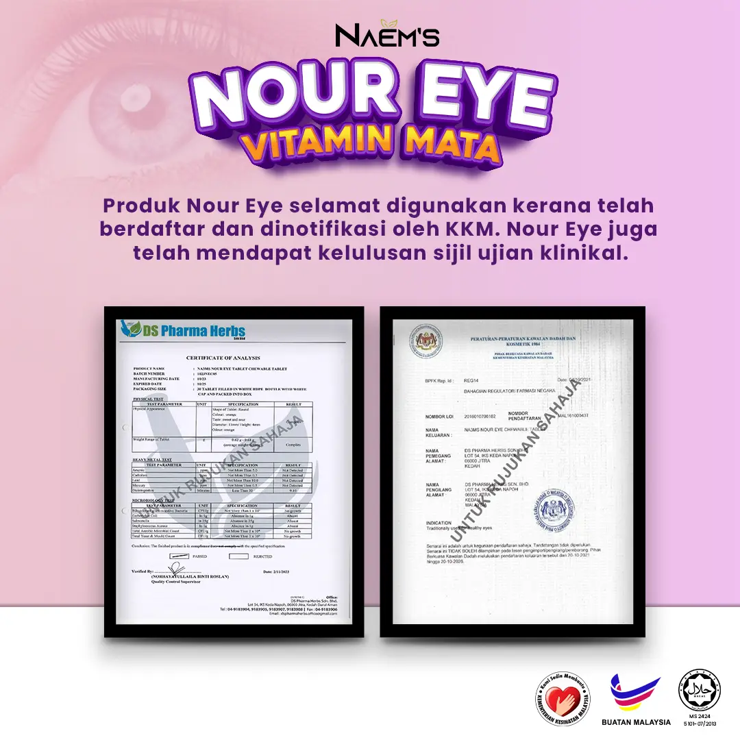 GAMBAR Labtest dan KKM nour eye listing tiktok